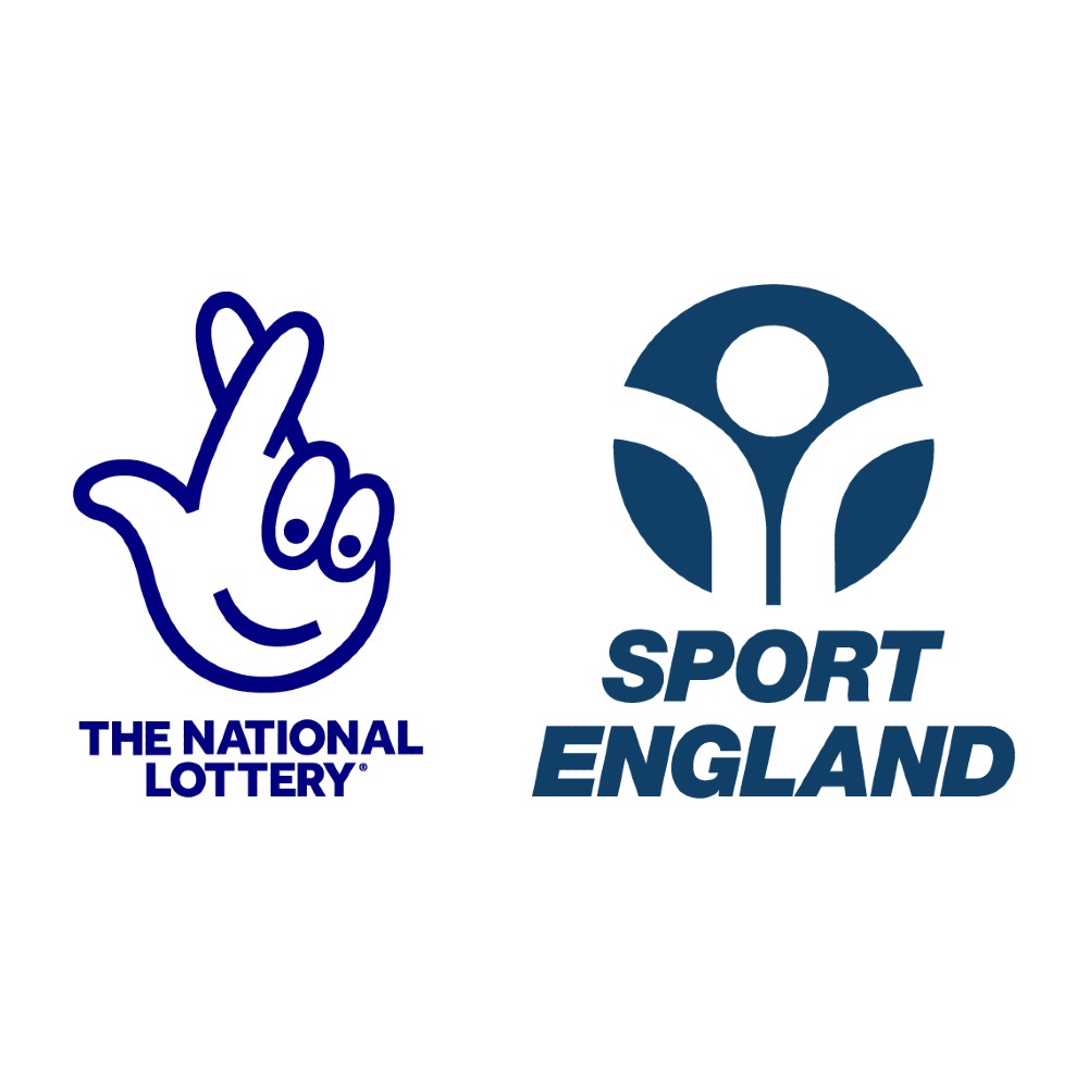 Sport England with The National Lottery logo