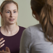 woman talking