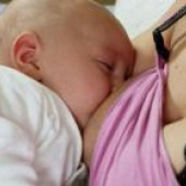 Baby breastfeeding