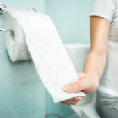 woman on toilet 