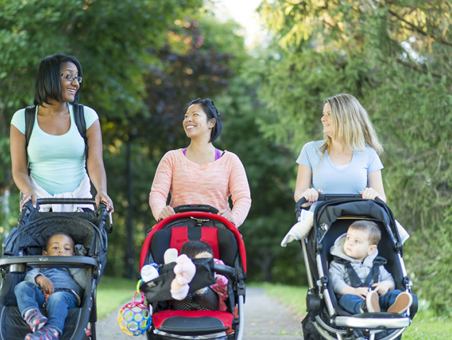 Mums walking