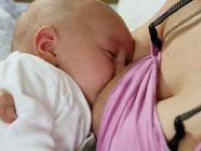 Baby breastfeeding