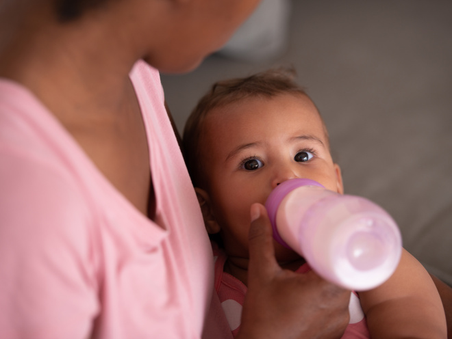 Over feeding hot sale bottle baby