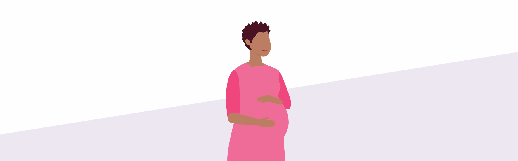 Illustration of a pregnant person