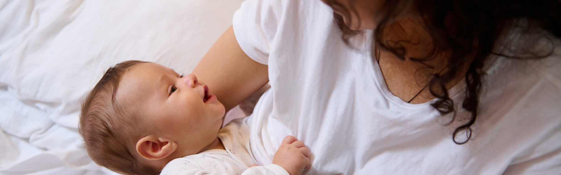 Parent with breastfeeding baby