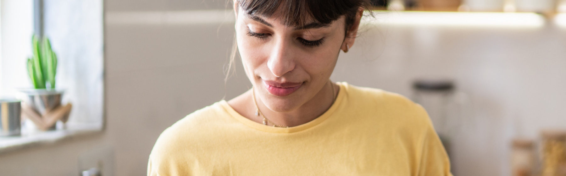 Young person checking their phone