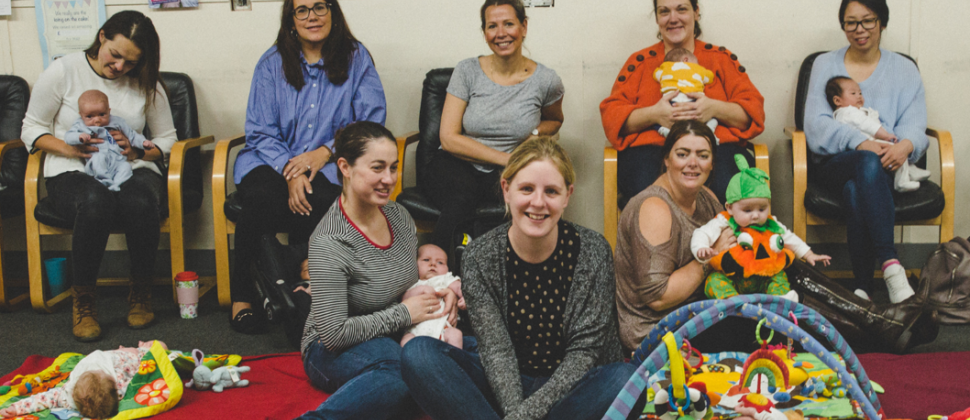 Mums and babies at our baby group